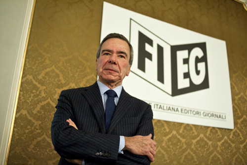 Il Presidente FIEG Giulio Anselmi