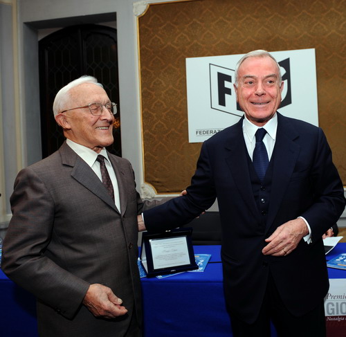 Sergio Lepri e Gianni letta al Premio Giovanni Giovannini 2009 Nostalgia di futuro